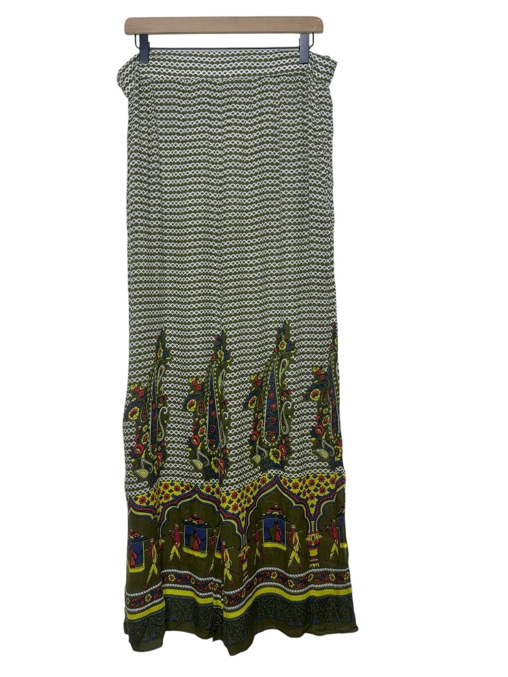 NWT Earthbound Trading Co XL Boho Printed Flowy Wide Leg Pants Pockets